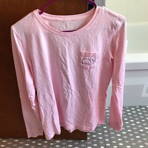 vineyard vines pink long sleeve shirt